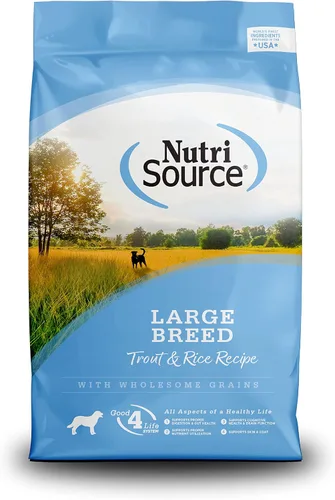 Miniatura 10 de NutriSource Alimento seco para perros para razas grandes, carne de res y arroz, 26 libras