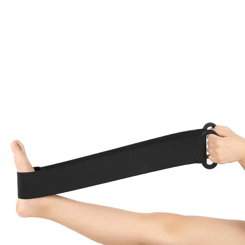 Miniatura 7 de Correa de ejercicio de estiramiento, cinturón de entrenamiento de tobillo plantar, bandas de resistencia para ejercicio de fuerza, 3.3 pies de largo
