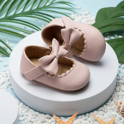 Miniatura 3 de HsdsBebe Zapatos planos Mary Jane para bebés y niñas, suela suave, antideslizante, con lazo, suela suave, para los primeros pasos, zapatos de vestir