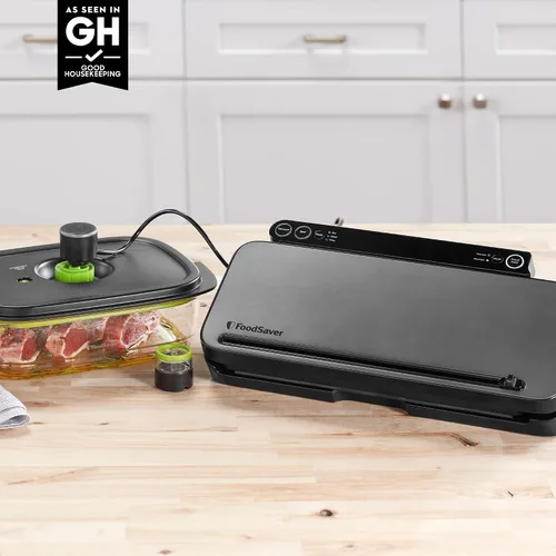 Miniatura 7 de Máquina Selladora al Vacío FoodSaver con 4 Ajustes Incluyendo Pulso y Marinado con Bolsas Selladoras y Rollo, Selladora al Vacío Portátil