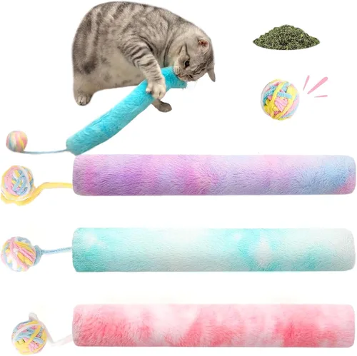 Juego de Pateador para Gatos Grande 3 piezas, Juguetes de Hierba Gatera para Gatos, para Gatos de Interior, Juguetes Interactivos para Gatitos con