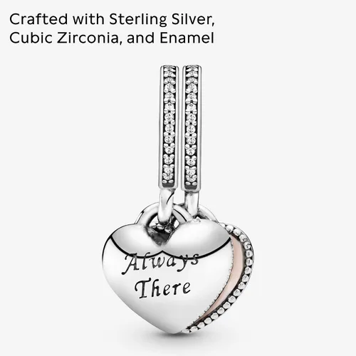 Miniatura 3 de Pandora Jewelry - Colgante de plata de ley con forma de corazón con circonita cúbica
