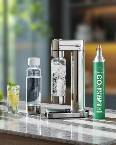Miniatura 7 de MOKKOM Cilindro de CO2 para fabricante de refrescos, recipiente de intercambio de CO2, estilo roscado, compatible con todos los fabricantes de agua
