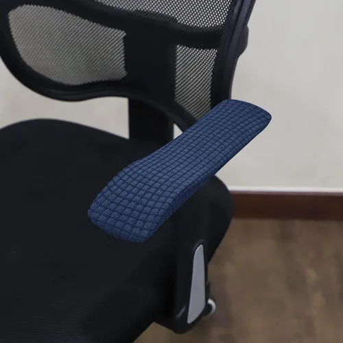 Miniatura 3 de Forcheer - Fundas elásticas para reposabrazos de silla de oficina, resistentes al agua, de Spandex y Jacquard, banda elástica, para sillas de Azul