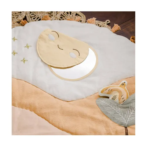 Miniatura 6 de Crane Baby Alfombra de juego, alfombra de suelo para bebés y niños pequeños, 36 x 36 pulgadas, zoológico safari