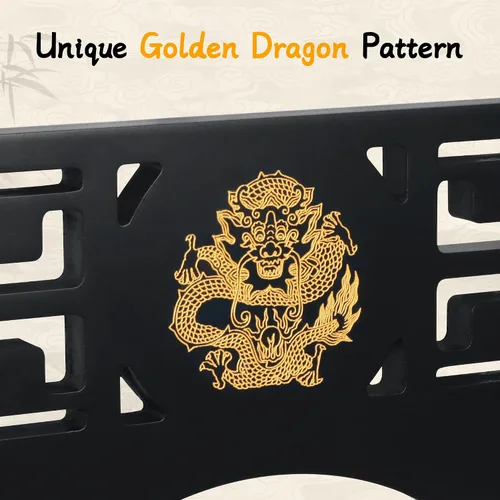 Miniatura 3 de Alyoen Soporte de pared Katana para espada Samurai con gancho acolchado de terciopelo y patrón de dragón, soporte de espada para sable de luz