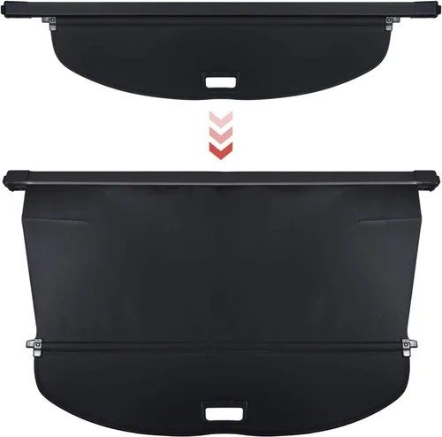 Miniatura 2 de Cubierta de carga para maletero para Nissan Rogue S SV SL Platinum 2014-2020 retráctil para maletero trasero de carga, cubierta de seguridad