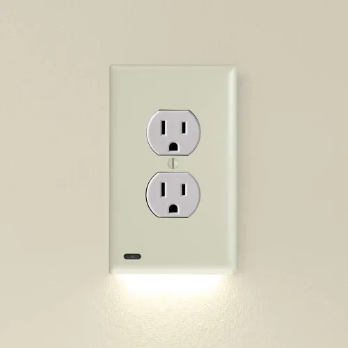 Miniatura 14 de Paquete de 10 - SnapPower GuideLight [para tomacorrientes dúplex] - Reemplaza la luz nocturna de enchufe - Placa de pared de receptáculo eléctrico