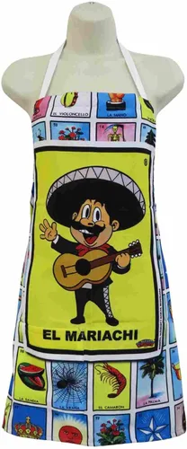 Miniatura 7 de Leos Imports Loteria Card - Delantal de bingo mexicano con bolsillos