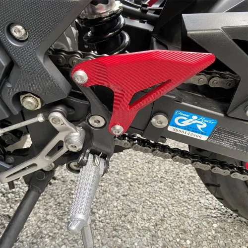 Miniatura 7 de Accesorios de la motocicleta Rider Pies delantero Reposapiés Juego de placas de talón Protector (para vehículo Kawasaki) NINJA400 Z400 NINJA 400 500