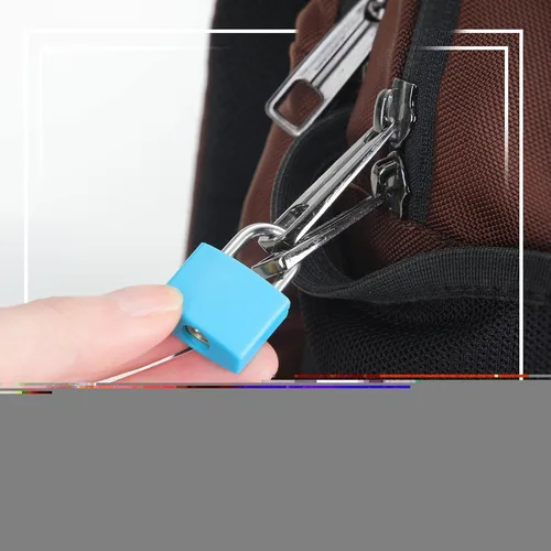 Miniatura 7 de Yulejo 35 cerraduras pequeñas con llaves para equipaje, mini candados para maleta, candados de viaje de metal multicolor para escuela, gimnasio