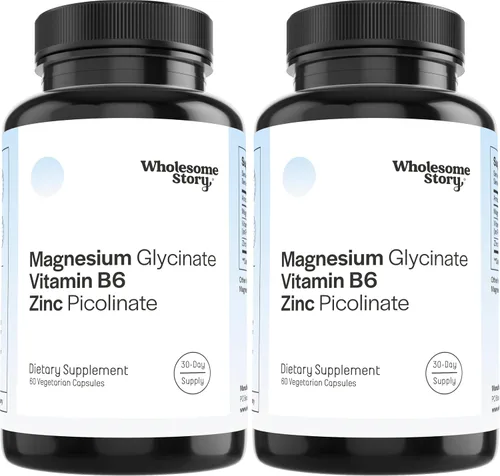 Miniatura 8 de Picolinato de zinc, suplementos de glicinato de magnesio con vitamina B6 P5P Vitamina de magnesio y zinc Salud reproductiva y de fertilidad