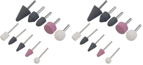 Miniatura 9 de KSEIBI 689052 Juego de 10 brocas de molienda rotativas de piedra con vástago de 1/4 pulgadas y 1/8 pulgadas