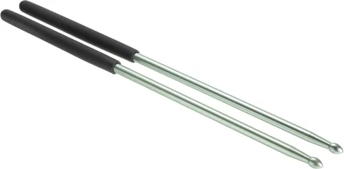 Miniatura 11 de PATIKIL Baquetas de metal 5A antideslizante para tambor de jazz batería electrónica instrumento musical percusión rosa rojo 1 par
