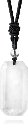 Miniatura 18 de XIANNVXI Collar de Cristal para Hombres y Mujeres con Cuerda Ajustable, Punto Hexagonal, Piedras de Cristal Curativas, Collares de Joyería