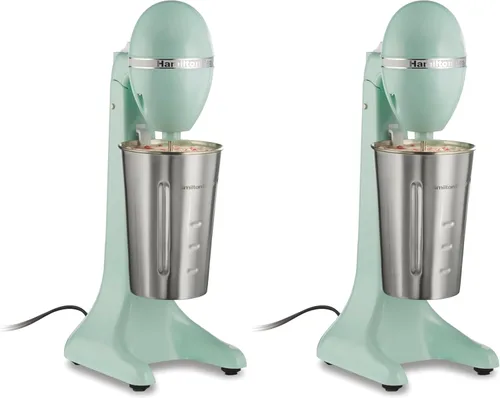 Miniatura 11 de Hamilton Beach DrinkMaster Mezclador Eléctrico de Bebidas, Batidora de Malteadas Retro y Espumador de Leche, 2 Velocidades, Taza Extra Grande