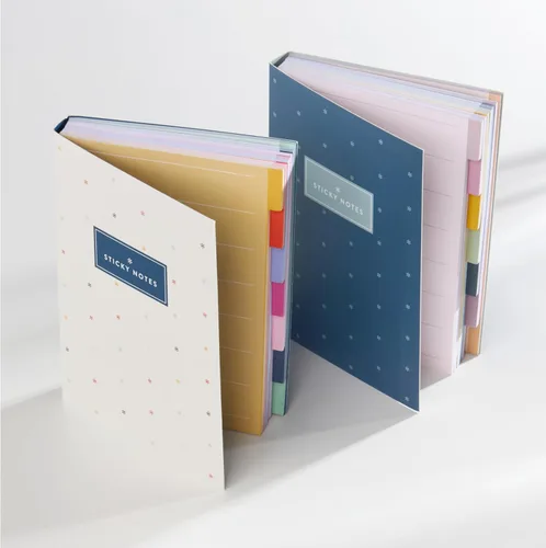 Miniatura 6 de Erin Condren Colorido folleto de notas adhesivas funcionales con pestañas, juego de notas adhesivas de productividad de 7 secciones con 140 hojas