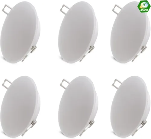 Miniatura 17 de Lámpara de techo empotrable LED de 12 voltios, luz de disco de 3 pulgadas, regulable 4 W 3500 K blanco cálido, luz interior de montaje empotrado