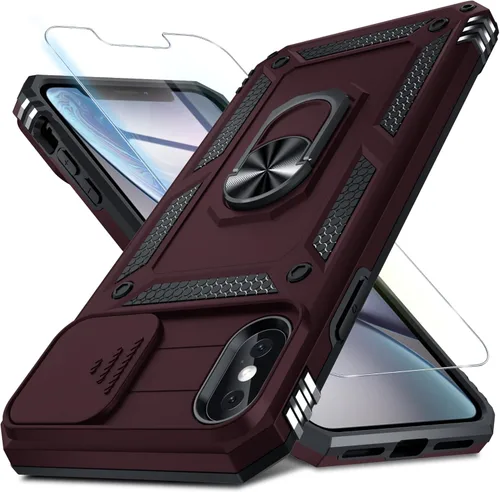 Miniatura 37 de Janmitta - Funda para iPhone 14 Pro con cubierta deslizante para lente de cámara incorporada + protector de pantalla, funda de cuerpo completo