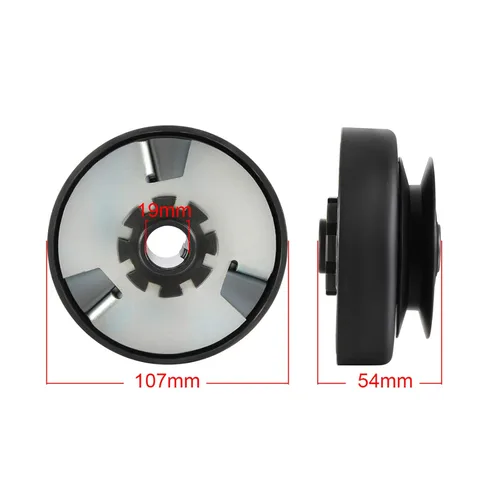 Miniatura 3 de Twilight Garage Correa de embrague centrífuga con polea orificio de 3/4" para Go Kart Mini Bicicletas