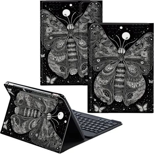 Miniatura 48 de Para Samsung Galaxy Tab S6 Lite Funda 2022/2020 Teclado Inalámbrico Desmontable Y Cubierta De Soporte De Cuero PU Funda Protectora Para Samsung
