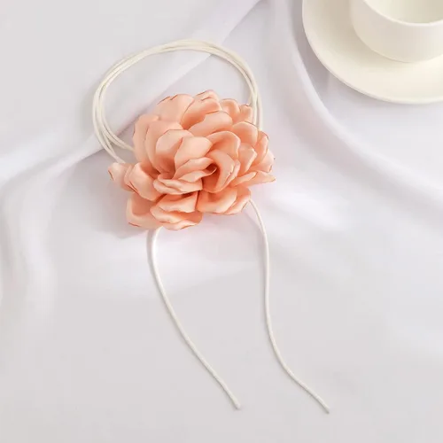 Miniatura 5 de INENIMARTJ Gargantilla de flores, gargantilla de rosa grande, gargantilla de terciopelo con roseta de flores, collar para mujeres y niñas, novia