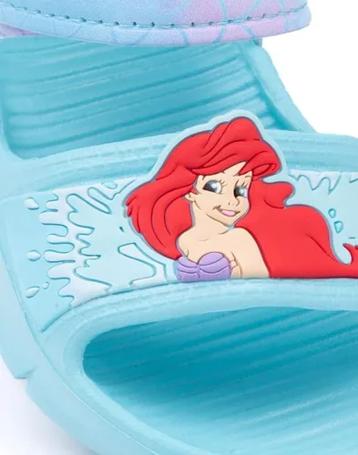 Miniatura 6 de Disney The Little Mermaid Ariel Sandalias para niñas pequeñas Deslizadores azules para niños con correa de apoyo Zapatos de verano