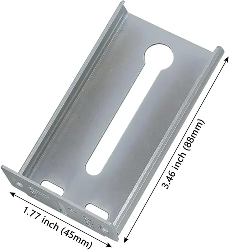 Miniatura 2 de LONTAN 6 pares de soportes de montaje trasero para guía de cajón, soporte de gabinete, guía de carril de cajón, piezas de repuesto para cocina