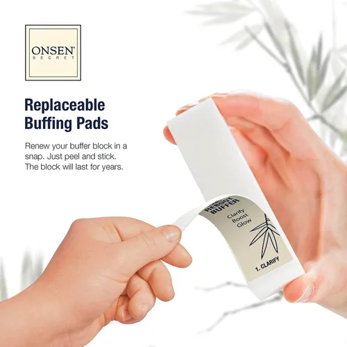 Miniatura 7 de Onsen Secret Kit de cuidado de uñas, con suero para el cuidado de la cutícula, kit de pulidor de uñas japonés y brillo - fortalecimiento y brillo