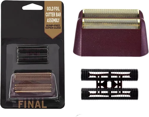Miniatura 11 de Juego de 2 piezas de repuesto profesional de la serie 5 Star Finale Shaver Shaper Super Close Gold Foil y cortador de barra compatible con Wahl