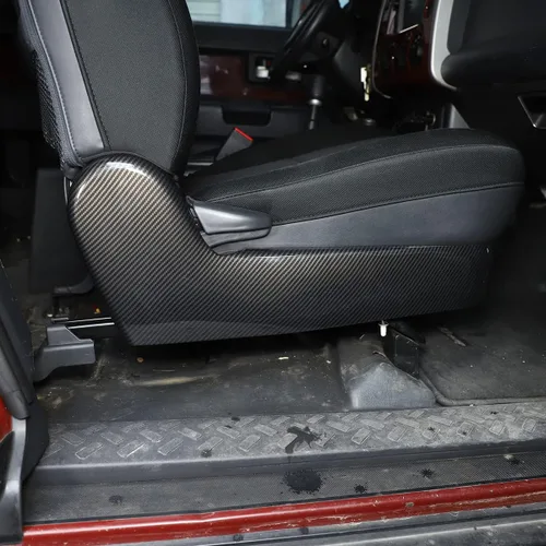 Miniatura 5 de Cubierta de panel de decoración lateral de asiento de automóvil para Toyota FJ Cruiser 2007-2022, accesorios de panel de ajuste de asiento de fibra