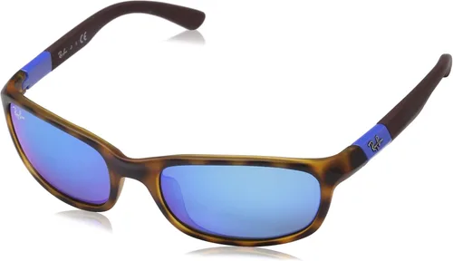 Miniatura 40 de Ray-Ban Junior Rj9506s - Gafas de sol de aviador de metal para niños Plata/Gris Espejo Plata
