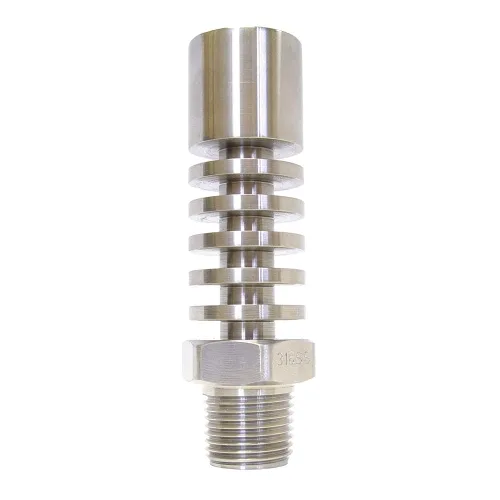 PIC Gauges COOL-2M2M-05 SS Unidad de enfriamiento para 600° F máx. Factor de enfriamiento 300° F, presión de 8000 psi, NPT macho de 1/2 pulgada x