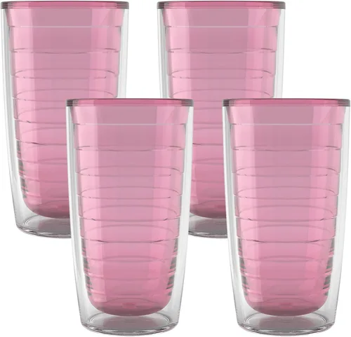 Miniatura 48 de Tervis - Vaso de viaje de mesa transparente y colorido Bayou View Collection fabricado en Estados Unidos, taza de viaje de doble pared con Surtido