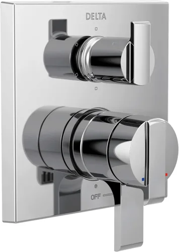 Delta Faucet Ara 17 Series - Kit de moldura de válvula desviadora integrada de 6 ajustes, kit de moldura de válvula desviadora cromada, kit de Cromo