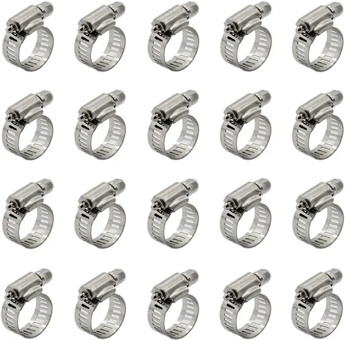 Miniatura 19 de 20 abrazaderas de cable, abrazaderas ajustables de acero inoxidable 304 para conductos, abrazadera de tubo, abrazadera de conducto de aire