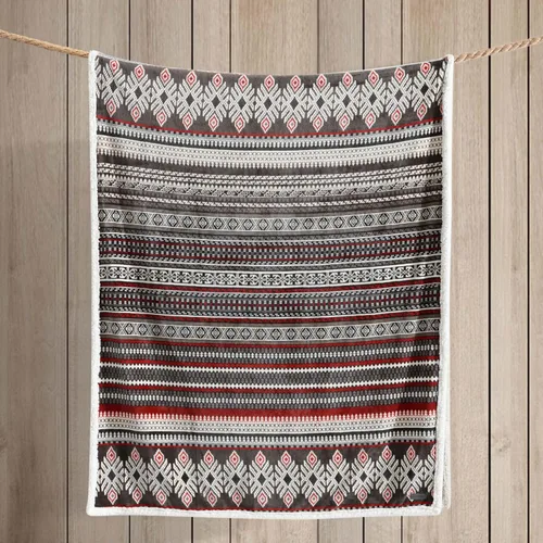 Miniatura 6 de Eddie Bauer - Manta, Forro Polar Cepillado y Sherpa de Felpa Suave para Ropa de Cama, Manta para Sofá y Cama (Rojo Sicomoro, 50" x 60")