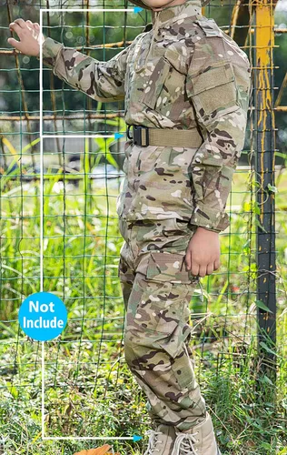 Miniatura 2 de H World Shopping Tactical Airsoft - Ropa para niños BDU caza militar camuflaje uniforme de combate