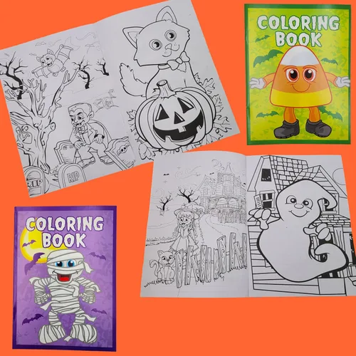 Miniatura 9 de The Dreidel Company Libros para colorear de Halloween (paquete de 12) recuerdos de fiesta para niños, relleno de bolsas de golosinas de Halloween