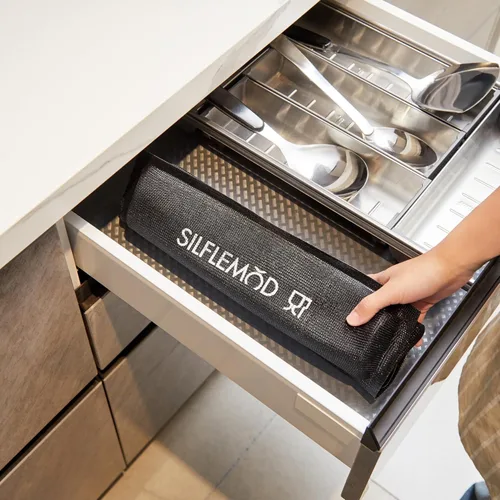 Miniatura 6 de SIFLEMOD Molde de silicona para baguette, bandeja antiadherente de malla flexible, forros perforados para hornear sándwiches, formas de hornear pan