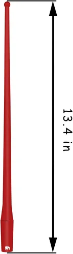 Miniatura 2 de ONE250 Antena flexible de 13 pulgadas, compatible con GMC Sierra (2000-2024), Canyon (2015-2024), Acadia (2007-2019), Terrain (2010-2017), Yukon Rojo