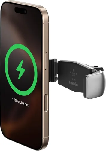 Belkin Soporte de ventilación de coche, negro y plateado, soporte para teléfono para iPhone, Samsungs, LG y la mayoría de teléfonos inteligentes,