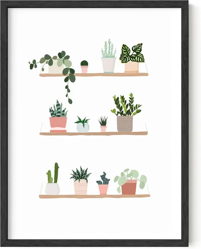 Miniatura 15 de HAUS AND HUES Arte botánico para pared, impresiones suculentas, póster moderno de plantas con diseño de invernadero para decoración del hogar