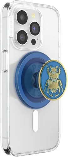 Miniatura 10 de PopSockets Agarre para teléfono con soporte magnético, parte superior intercambiable, sujeción segura para fundas MagSafe de iPhone, agarre