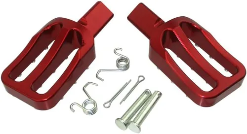 Miniatura 4 de Estriberas de aluminio CNC rojo para bicicleta de cross de fabricación china, 50 cc, 70 cc, 90 cc, 110 cc, 125 cc, 140 cc, 150 cc, 160 cc