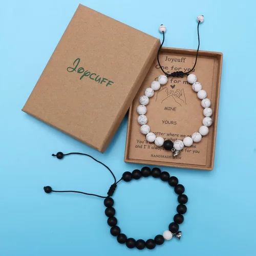 Miniatura 6 de Pulseras magnéticas a juego con tu novio y novia con cuentas para mujeres, hombres, amantes de los mejores amigos, pulseras de conexión para regalo