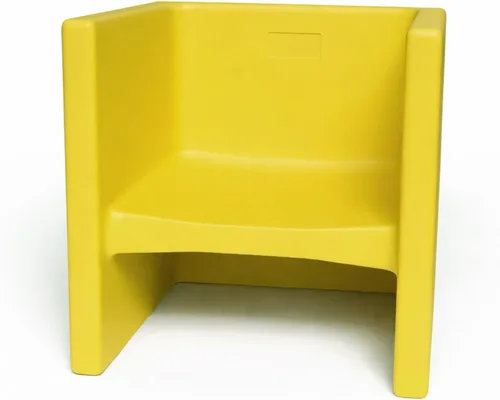 Miniatura 13 de Children's Factory Silla cúbica 3 en 1 para niños, muebles de aula de asientos flexibles, paquete de 1, almendra Polyethylene Toddler Outdoor