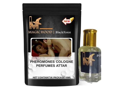 MagicHood Roll-On - La feromona original que atrae la fórmula de colonia de aceite esencial infundido, unisex, para hombres y mujeres, 0.3 onzas