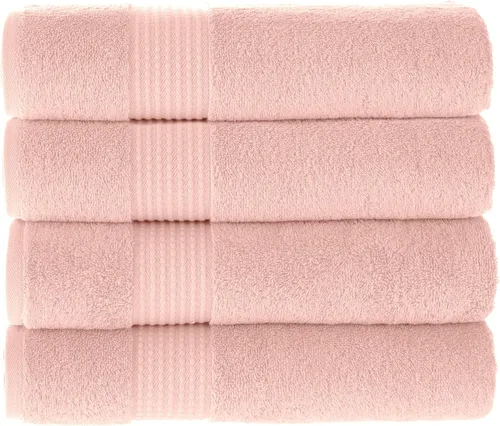 Miniatura 55 de MAURA Basics - Toallas de baño de 100 % algodón turco con bucles de gancho. Juego de toallas de felpa absorbentes de lujo extra grandes para baño