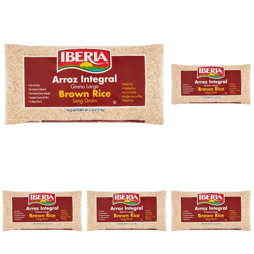 Miniatura 8 de Iberia Arroz integral de grano largo, 5 lb